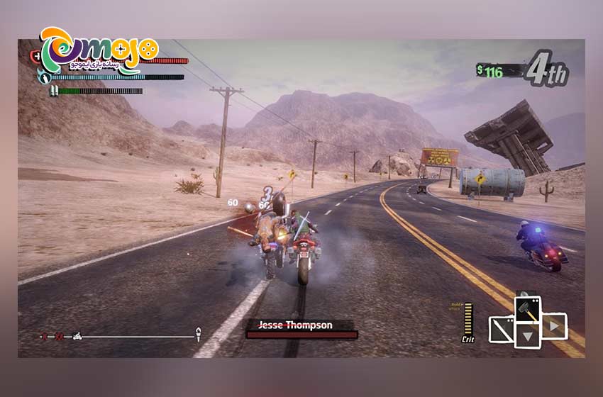 سبک بازی مجرمانه بازی Road Redemption