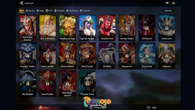شخصیت ها و هیروهای بازی موبایلی AutoChess Moba